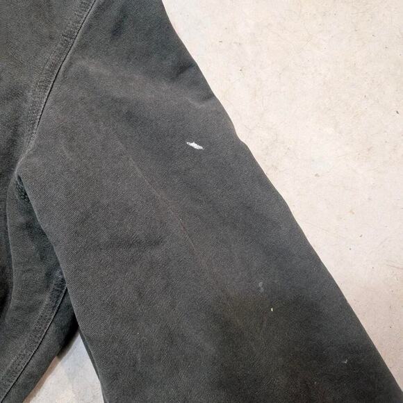 VTG 2001 Carhartt J68MOS Full Zip Canvas Hoodie Lined Mens 2XLT - Picture 3 of 6